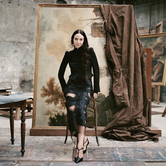 ZARA STRUCTURED MIDI SKIRT LIMITED EDITION - Picture 1 of 16